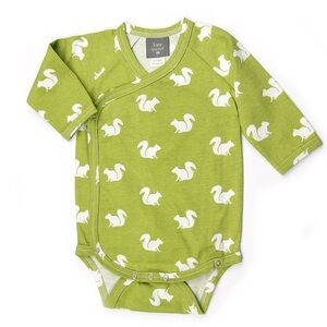 Kate Quinn 3-6 mos kimono squirrel onesie